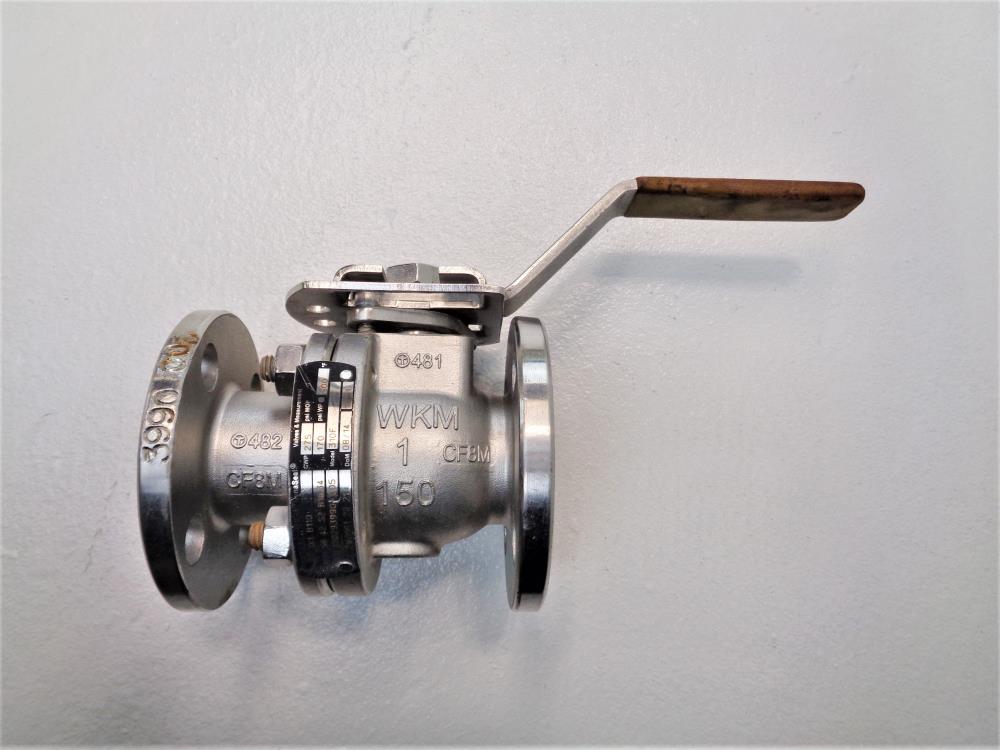 Cameron WKM Dynaseal 1" 150# CF8M 2-Piece Flanged Ball Valve 310F